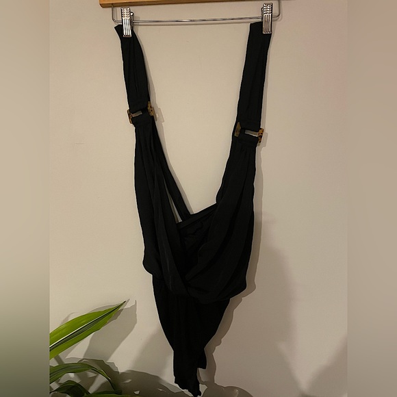 🌼🏷️ NWT Free People Black Body suit. Size medium. - Picture 2 of 9